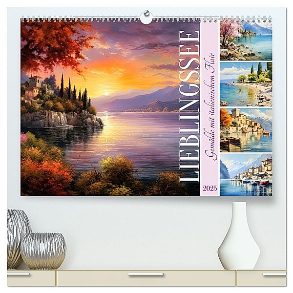Lieblingssee (hochwertiger Premium Wandkalender 2025 DIN A2 quer), Kunstdruck in Hochglanz, Calvendo, Sabine Löwer
