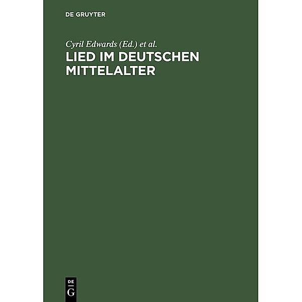 Lied im deutschen Mittelalter