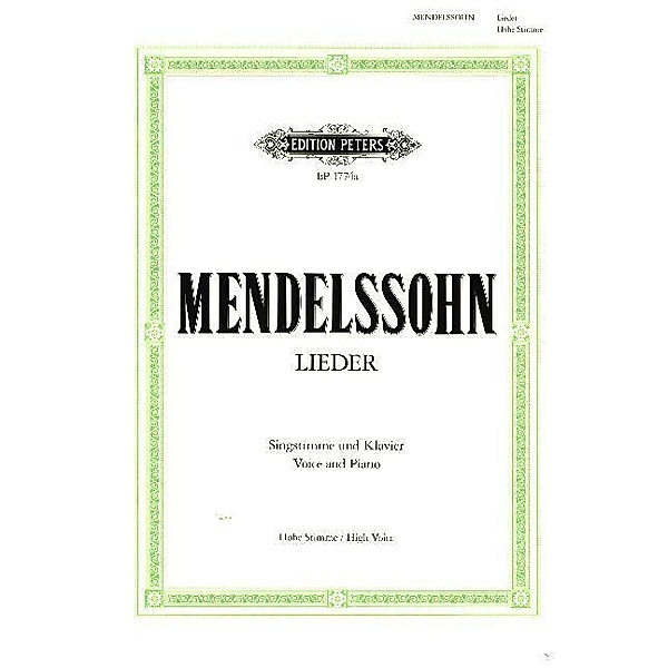 Lieder, Felix Mendelssohn Bartholdy