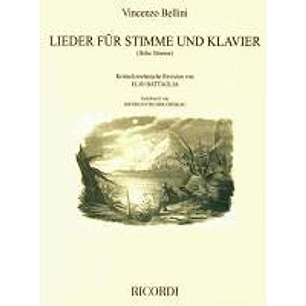 Lieder für Singstimme und Klavier, Ausgabe für hohe Stimme, Vincenzo Bellini