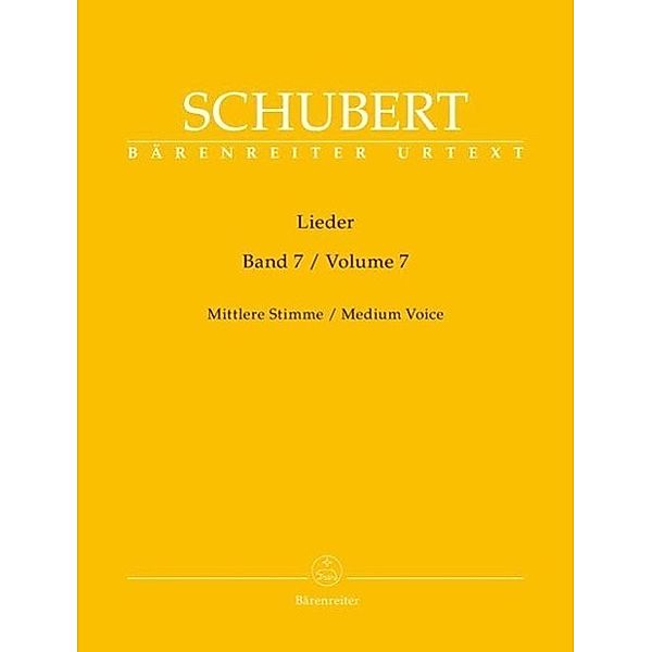 Lieder für Singstimme und Klavier, Mittlere Stimme, Franz Schubert