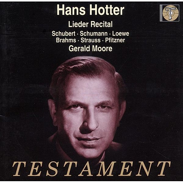 Lieder Recital, Hans Hotter, Gerald Moore