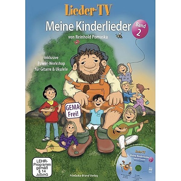 Lieder-TV: Meine Kinderlieder - Band 2 (mit DVD), m. 1 DVD-ROM.Bd.2, Reinhold Pomaska