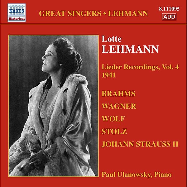 Lieder Vol.4, Lotte Lehmann