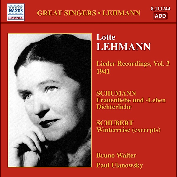Liederaufnahmen Vol.3, Lotte Lehmann