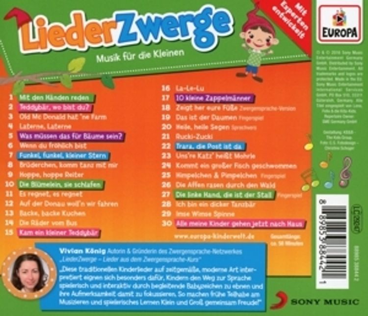 Liederzwerge-Lieder Aus Dem Zwergensprache-Kurs von Felix & die Kita-Kids  Lena | Weltbild.at