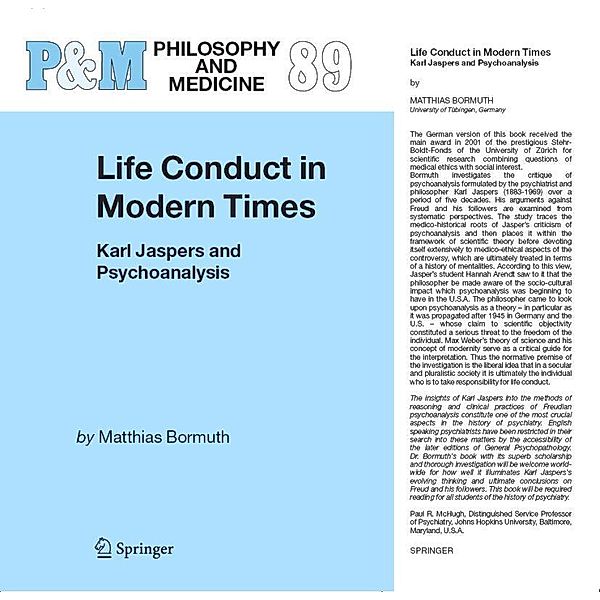 Life Conduct in Modern Times / Philosophy and Medicine Bd.89, Matthias Bormuth