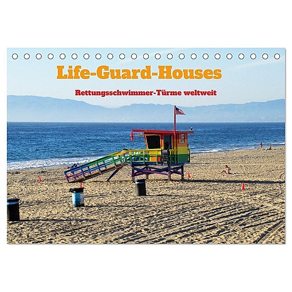 Life-Guard-Houses (Tischkalender 2024 DIN A5 quer), CALVENDO Monatskalender, M. Gillner