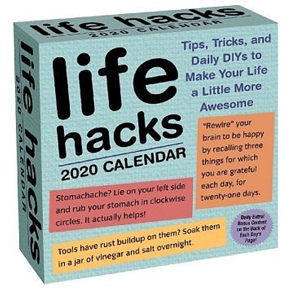Life Hacks 2020 Day-to-Day Calendar, Keith Bradford, 1000lifehacks.com