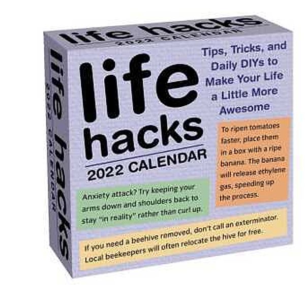 Life Hacks 2022 Day-to-Day Calendar, Keith Bradford, 1000lifehacks.com
