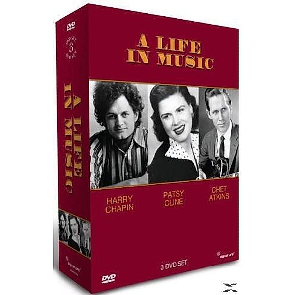 Life In Music-Patsy Cline,Chet Atkins & Harry Ch DVD-Box, Diverse Interpreten