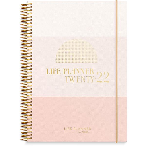 Life Planner Pink horizontaler Kalender 2022
