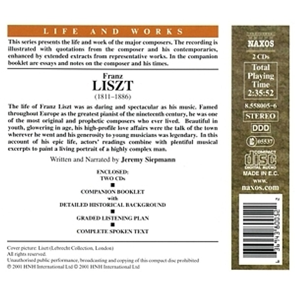 Life & Works-Franz Liszt, Jeremy Siepmann, Neville Jason