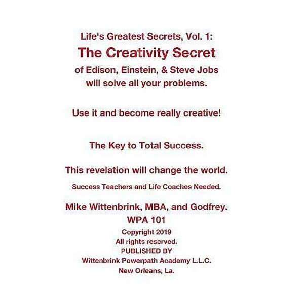 Life's Greatest Secrets, Vol. 1 / Tablo Publishing, Mike Wittenbrink