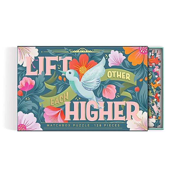 Lift Each Other Higher 128 Piece Matchbox Puzzle, Galison