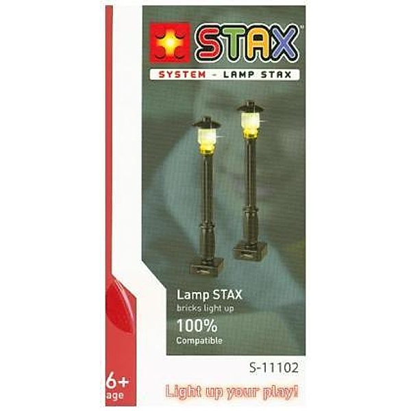 Light Stax, Bausteine, Lamp Stax (2 pcs. with cable & 2 Mini Lamps orange)