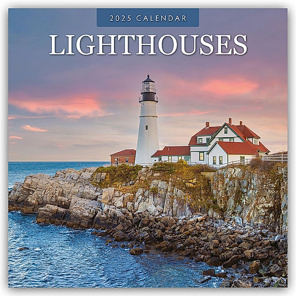 Lighthouses - Leuchttürme 2025 - 16-Monatskalender, Red Robin Publishing Ltd