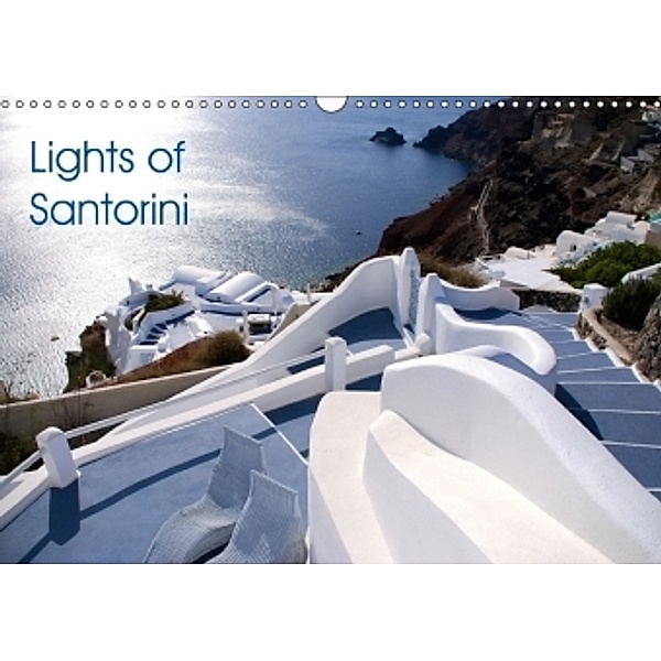 Lights of Santorini (Wall Calendar 2017 DIN A3 Landscape), Lights of Santorini