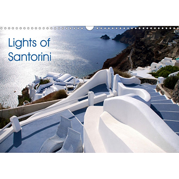 Lights of Santorini (Wall Calendar 2021 DIN A3 Landscape), Lights of Santorini