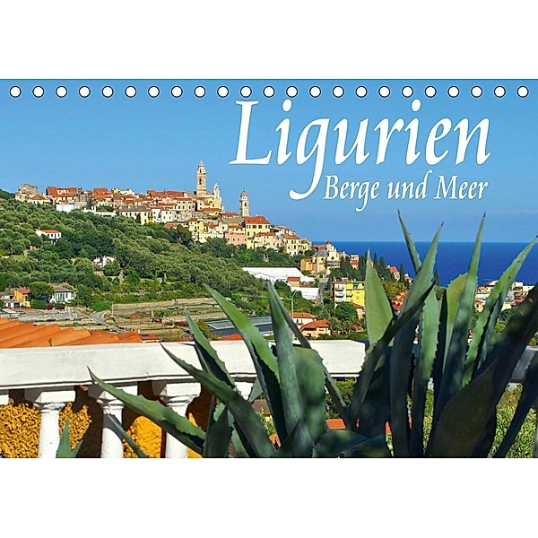 Ligurien - Berge und Meer (Tischkalender 2021 DIN A5 quer), LianeM