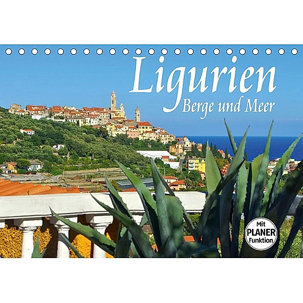 Ligurien - Berge und Meer (Tischkalender 2021 DIN A5 quer), LianeM
