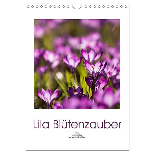 Lila Blütenzauber (Wandkalender 2025 DIN A4 hoch), CALVENDO Monatskalender, Calvendo, Ulrike Adam