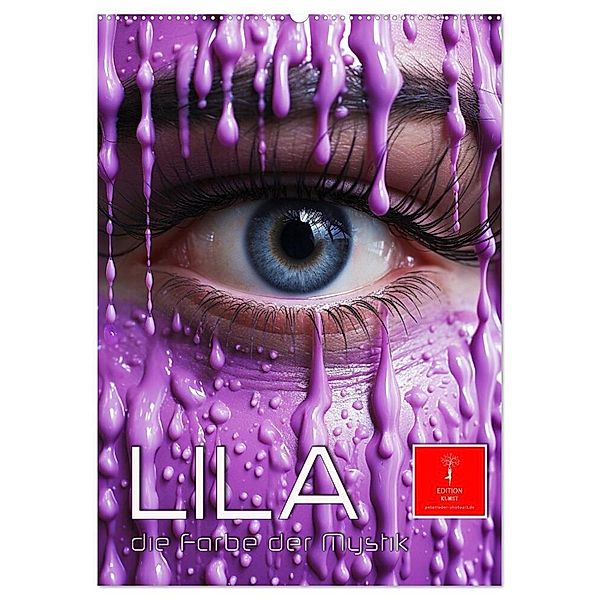 Lila, die Farbe der Mystik (Wandkalender 2025 DIN A2 hoch), CALVENDO Monatskalender, Calvendo, Peter Roder