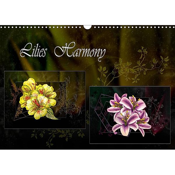 Lilies Harmony (Wall Calendar 2023 DIN A3 Landscape), Dusanka Djeric
