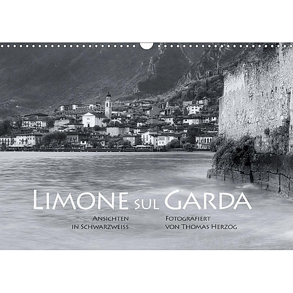 Limone sul Garda schwarzweiß (Wandkalender 2021 DIN A3 quer), Thomas Herzog, www.bild-erzaehler.com