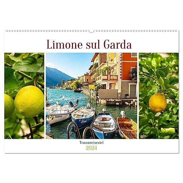 Limone sul Garda - Traumreiseziel (Wandkalender 2024 DIN A2 quer), CALVENDO Monatskalender, Calvendo, Nina Schwarze