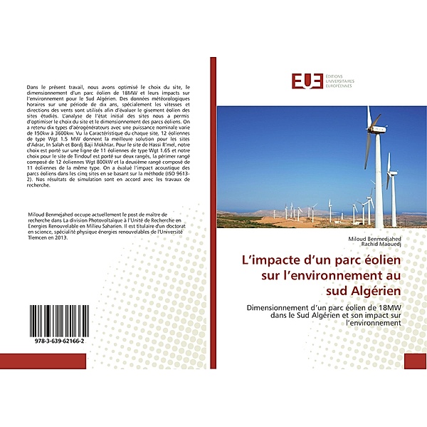 L'impacte d'un parc éolien sur l'environnement au sud Algérien, Miloud Benmedjahed, Rachid Maouedj