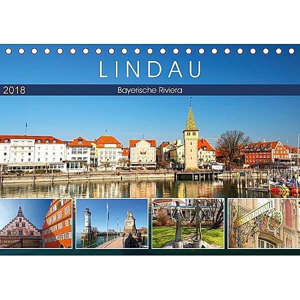 Lindau - Bayerische Riviera (Tischkalender 2018 DIN A5 quer), Sylvia Seibl