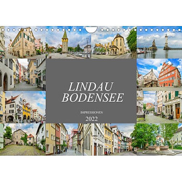 Lindau Bodensee Impressionen (Wandkalender 2022 DIN A4 quer), Dirk Meutzner