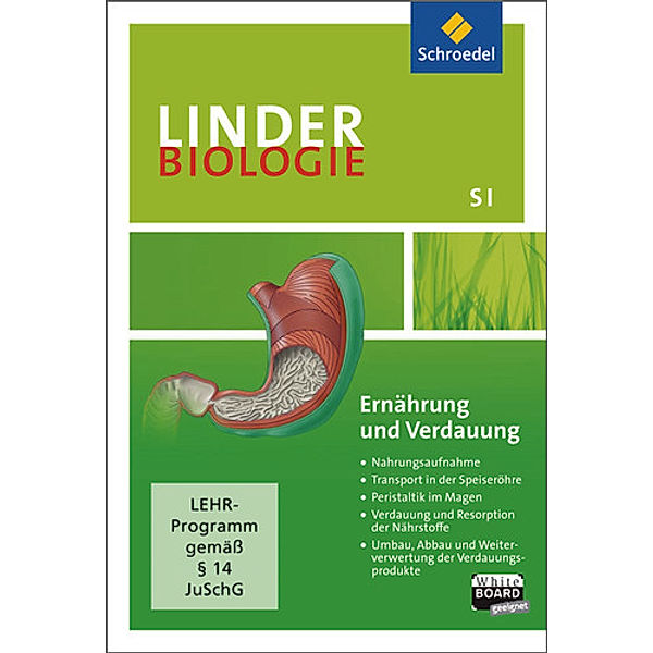Linder Biologie, Lernsoftware für die Sekundarstufe I: Ernährung und Verdauung, 1 CD-ROM