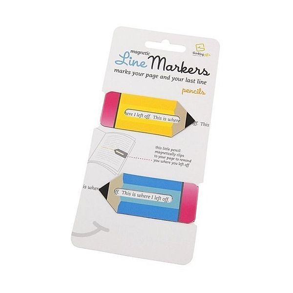 Line Markers Pencils - Magnetische Lesezeichen 2er-Set