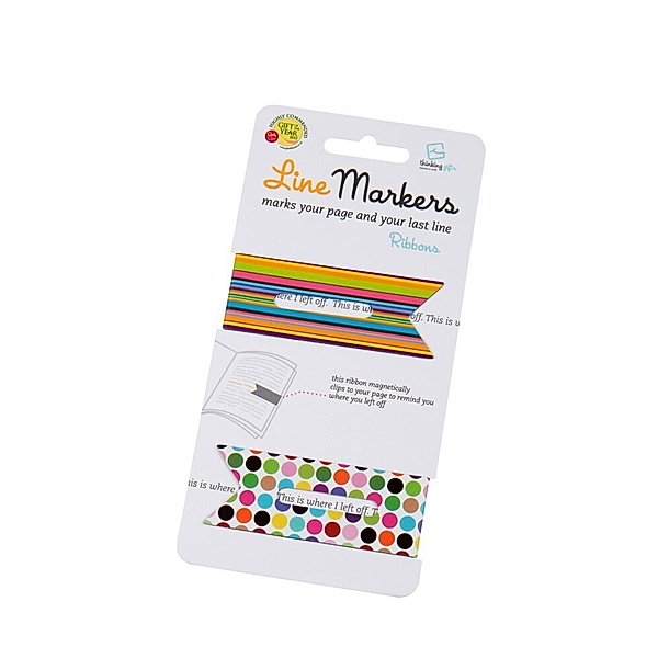 Line Markers Ribbons - Magnetische Lesezeichen