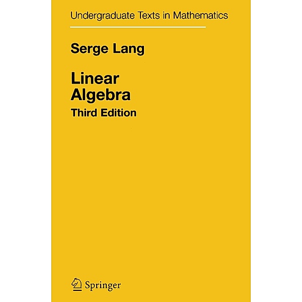 Linear Algebra, Serge Lang