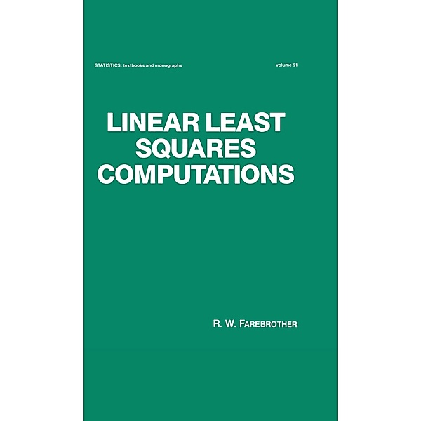 Linear Least Squares Computations, R. W. Farebrother