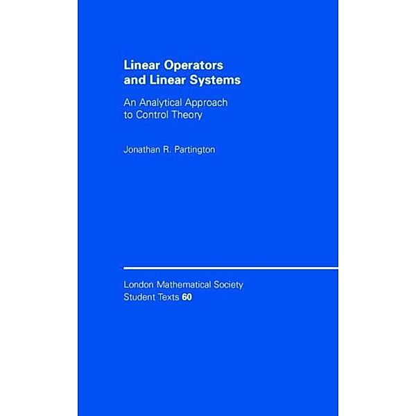 Linear Operators and Linear Systems, Jonathan R. Partington