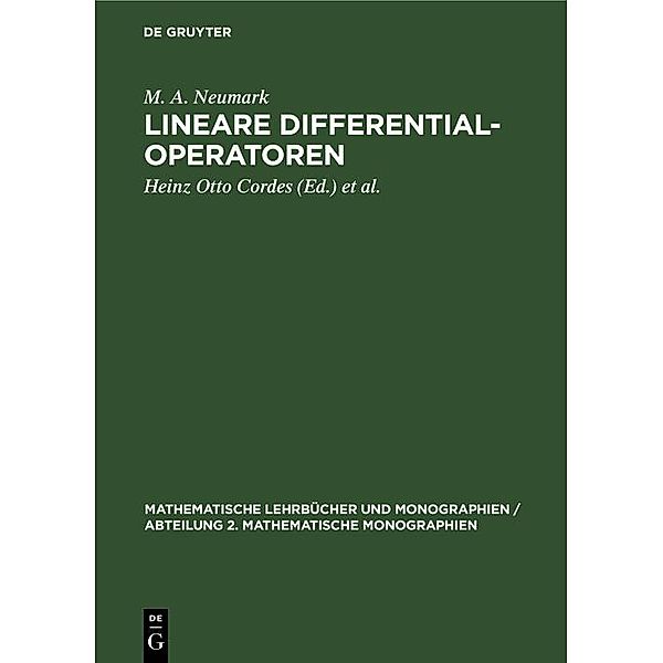 Lineare Differentialoperatoren, M. A. Neumark