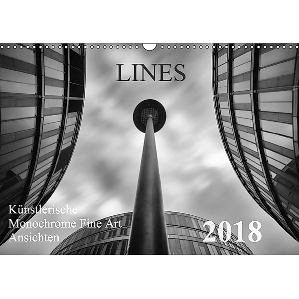 LINES - Künstlerische Monochrome Fine Art Ansichten (Wandkalender 2018 DIN A3 quer), Thomas Will