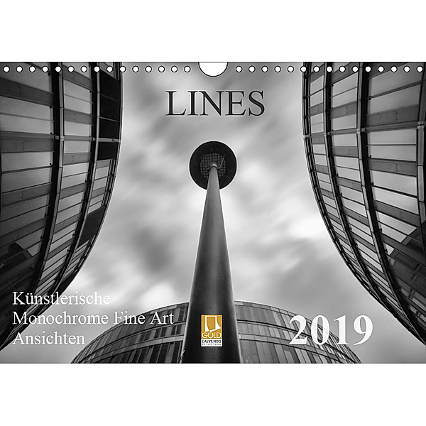 LINES - Künstlerische Monochrome Fine Art Ansichten (Wandkalender 2019 DIN A4 quer), Thomas Will
