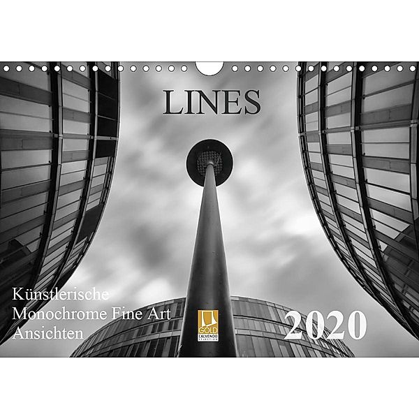 LINES - Künstlerische Monochrome Fine Art Ansichten (Wandkalender 2020 DIN A4 quer), Thomas Will