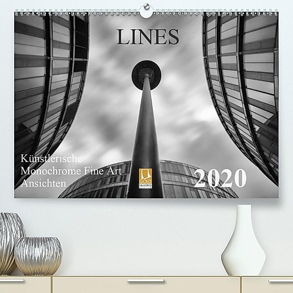 LINES - Künstlerische Monochrome Fine Art Ansichten (Premium-Kalender 2020 DIN A2 quer), Thomas Will