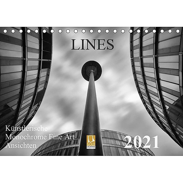 LINES - Künstlerische Monochrome Fine Art Ansichten (Tischkalender 2021 DIN A5 quer), Thomas Will