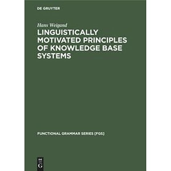 Linguistically motivated principles of knowledge base systems, Hans Weigand