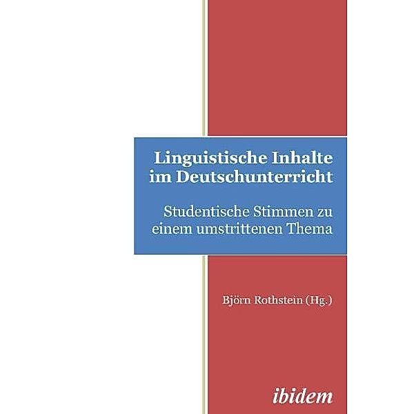 Lingustische Inhalte im Deutschunterricht
