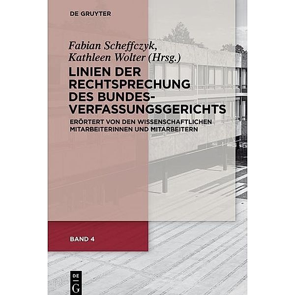 Linien der Rechtsprechung des Bundesverfassungs­gerichts