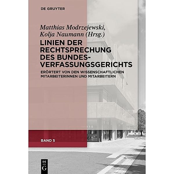 Linien der Rechtsprechung des Bundesverfassungsgerichts