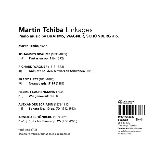 Linkages:Romantic & Modern Piano Music, Martina Tchiba